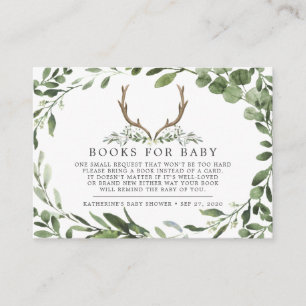Carte D'accompagnement Livres De Cerfs De Bois De Lumberjack Pour Baby Ba