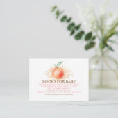 Carte D'accompagnement Livres de confettis de fruits et d'or de pêche pou (Debout devant)