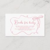 Carte D'accompagnement Livres de dainty à cadre ondulé pour bébé (Devant)