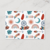 Carte D'accompagnement Livres de douche de bébé bohème pour bébé (Dos)