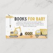 Carte D'accompagnement Livres de douche pour bébé en construction (Devant)