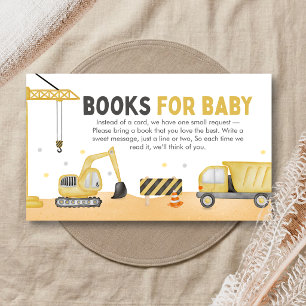 Carte D'accompagnement Livres de douche pour bébé en construction