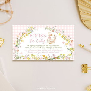 Carte D'accompagnement Livres de douche pour bébé fleuris de petite oie m