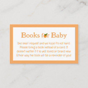 Carte D'accompagnement Livres de douches pour bébé