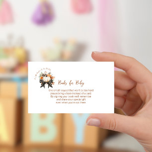 Carte D'accompagnement Livres de Fête de Bébé Petite Citrouille Pour Bébé