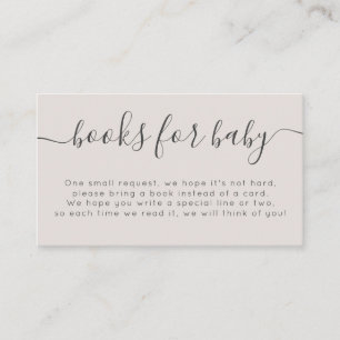 Carte D'accompagnement Livres de Fête de Naissance à Typographie Noire Cr