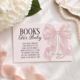 Carte D'accompagnement Livres de Fête de Naissance Bébé Arc-en-Ciel Rose