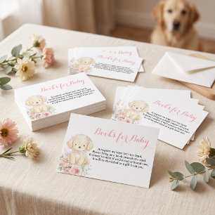 Carte D'accompagnement Livres de Fête de Naissance pour Bébé Little Golde