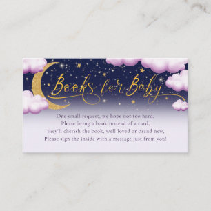 Carte D'accompagnement Livres de fête prénatale pour bébé fille rose Twin