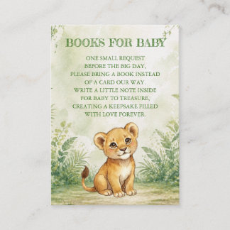 Carte D'accompagnement Livres de fête prénatale pour bébé Sauvageon