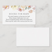 Carte D'accompagnement Livres de fleurs roses pour bébé (Devant / Derrière)