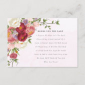 Carte D'accompagnement Livres de fleurs roses rouges blanches brillants p (Devant)