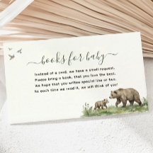 Livres de forêt à l'aquarelle pour bébé Baby Showe