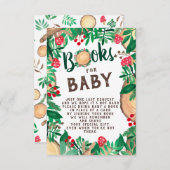 Carte D'accompagnement Livres de forêt pour bébé (Devant / Derrière)