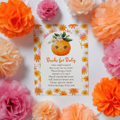 Carte D'accompagnement Livres de fruits à base d'agrumes d'orange Little 