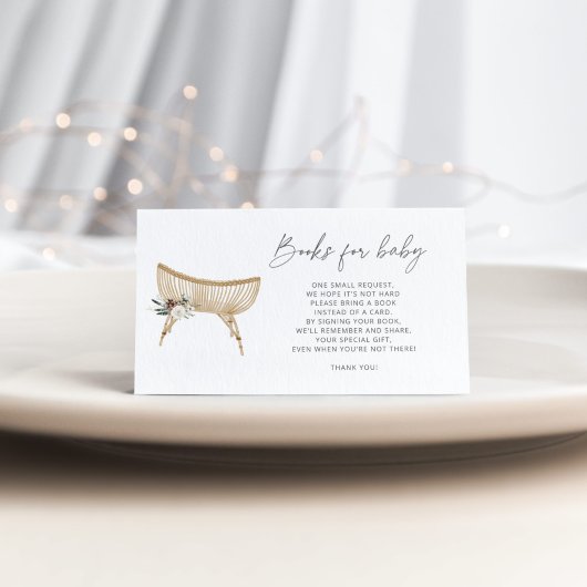 Carte D'accompagnement Livres de garderie d'hiver pour billet bébé