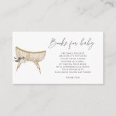 Carte D'accompagnement Livres de garderie d'hiver pour billet bébé (Devant)