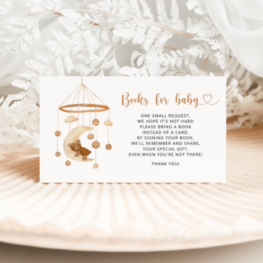 Carte D'accompagnement Livres de garderie pour bébé Boho