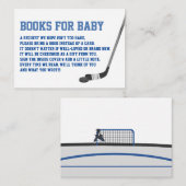 Carte D'accompagnement Livres De Hockey Sur Glace Pour Baby Card (Devant / Derrière)