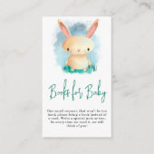 Carte D'accompagnement Livres de lapin mignons pour bébé (Devant)