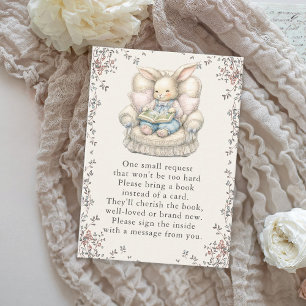 Carte D'accompagnement Livres de Lapin Vintage pour Bébé