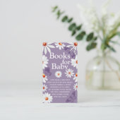 Carte D'accompagnement Livres de marguerites aquarelles et papillon pour  (Debout devant)