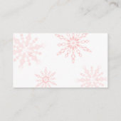 Carte D'accompagnement Livres de Noël rose pour bébé (Dos)