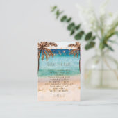 Carte D'accompagnement livres de plage tropicale pour bébé (Debout devant)