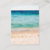 Carte D'accompagnement livres de plage tropicale pour bébé (Dos)