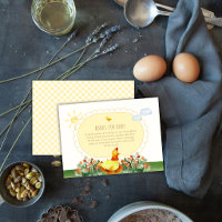 Livres de poulet à carreaux jaunes pour Baby Showe