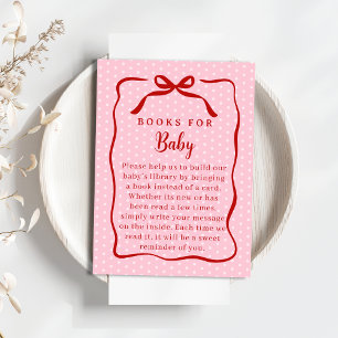 Carte D'accompagnement Livres de Saint-Valentin Rouges et Roses Pour Baby