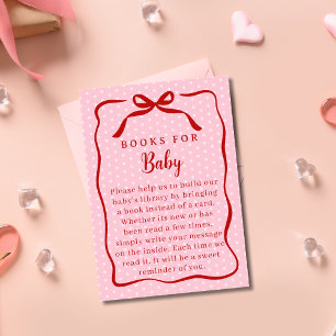 Carte D'accompagnement Livres de Saint-Valentin Rouges et Roses pour Baby