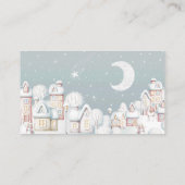 Carte D'accompagnement Livres de shower bébé hiver pour billet bébé (Dos)