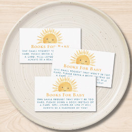 Carte D'accompagnement Livres de soleil pour bébé