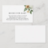 Carte D'accompagnement Livres de tournesols rustiques pour Baby insert ca (Devant / Derrière)