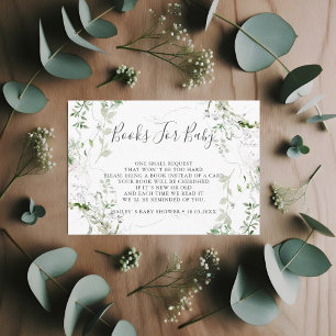 Carte D'accompagnement Livres De Verdure Pour Bébé