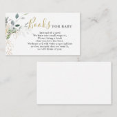 Carte D'accompagnement Livres de verdure simples pour Baby Card (Devant / Derrière)