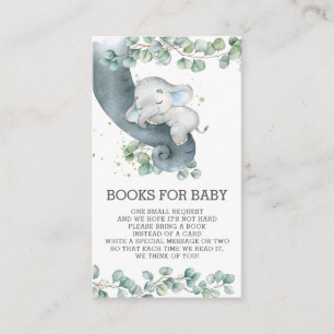 Carte D'accompagnement Livres d'éléphants rustiques pour Baby Boy Enclos