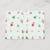 Carte D'accompagnement Livres D'Hiver Pour Baby shower Bébé (Dos)