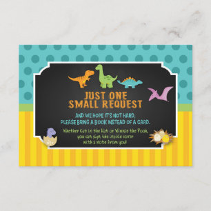Carte D'accompagnement Livres Dinosaur pour Baby Card