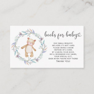 Carte D'accompagnement Livres d'ours Boho pour bébé