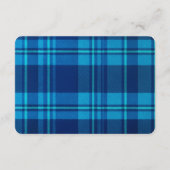 Carte D'accompagnement Livres d'ours classiques Preppy Blue Plaid pour bé (Dos)
