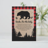 Carte D'accompagnement Livres d'ours de forêt de Lumberjack pour bébé (Debout devant)