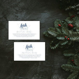 Carte D'accompagnement Livres d'ours polaire d'hiver pour Baby Shower 