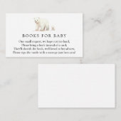 Carte D'accompagnement Livres d'ours polaires d'hiver pour demande de béb (Devant / Derrière)