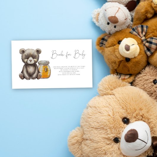 Carte D'accompagnement Livres d'ours pour bébé