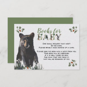 Carte D'accompagnement Livres d'ours pour bébé Woodland