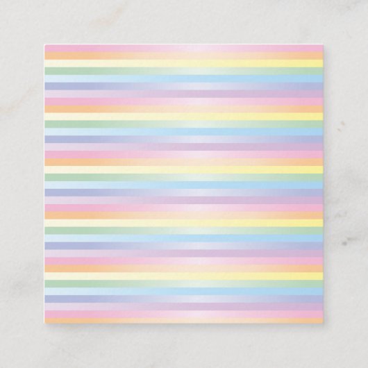 Carte D'accompagnement Livres en arc-en-ciel doux pour bébé (Dos)