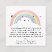 Carte D'accompagnement Livres en arc-en-ciel doux pour bébé (Devant)