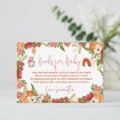 Carte D'accompagnement Livres en arc-en-ciel pour ours en peluche mignons (Debout devant)